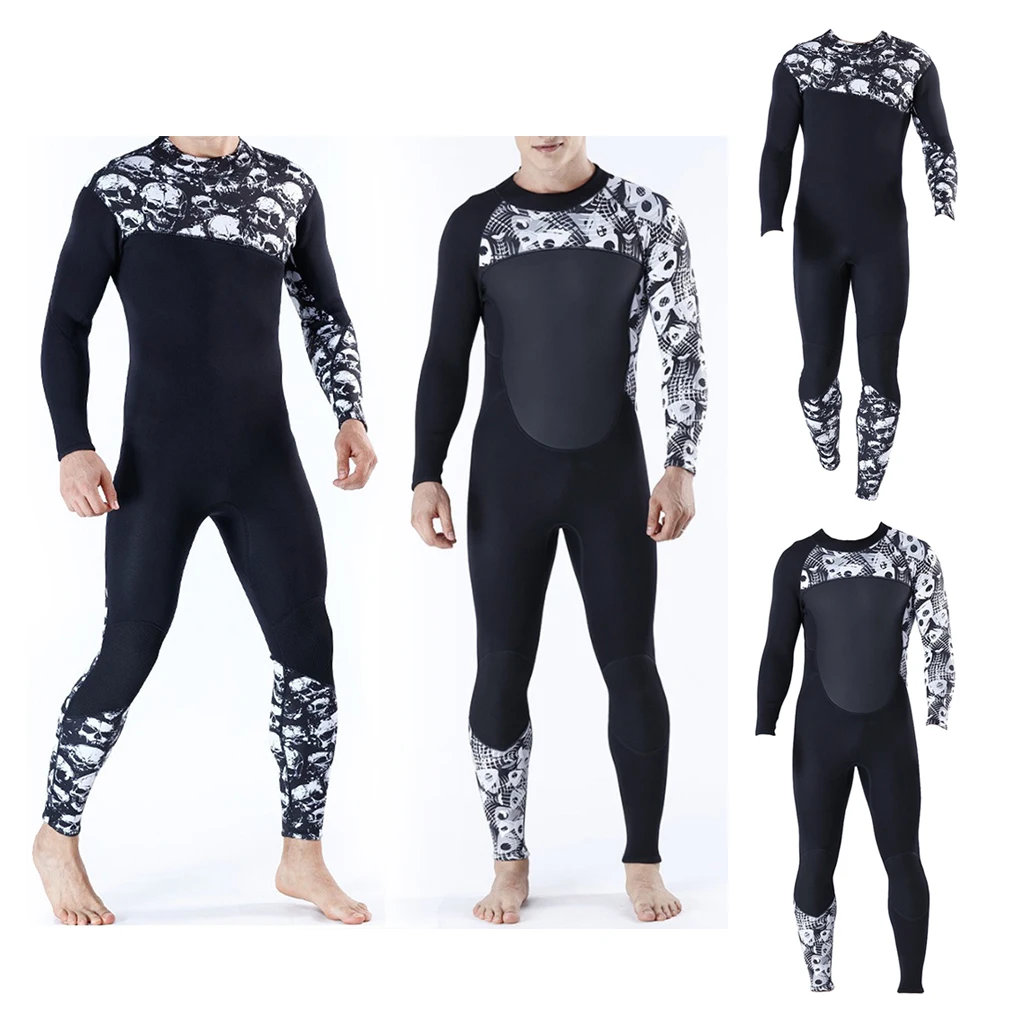 Full Body Swimsuit Diving Suit Wetsuit Long Sleeve Keep Warm Back Zip for Scuba Snorkeling Water Sports Multiple Sizes