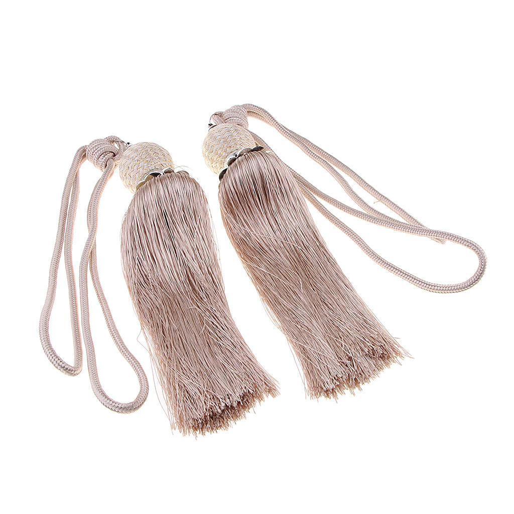 1 Pair Window Curtain Fringe Tie Drape Tassel Rope Holdback Tieback Home Decoration