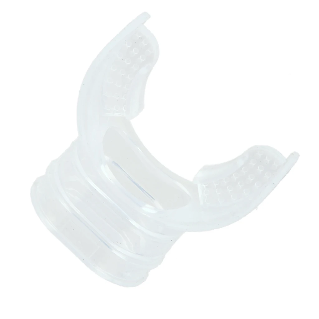 Clear Silicone Snorkel Mouthpiece Replacement Scuba Regulator Comfort Fit Mouth Piece Underwater Diving Accessories