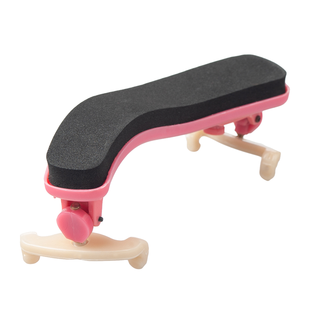 1/2 1/4 Violin Shoulder Rest Pads Plastic Adjustable Shoulder Violins Rest, Pink