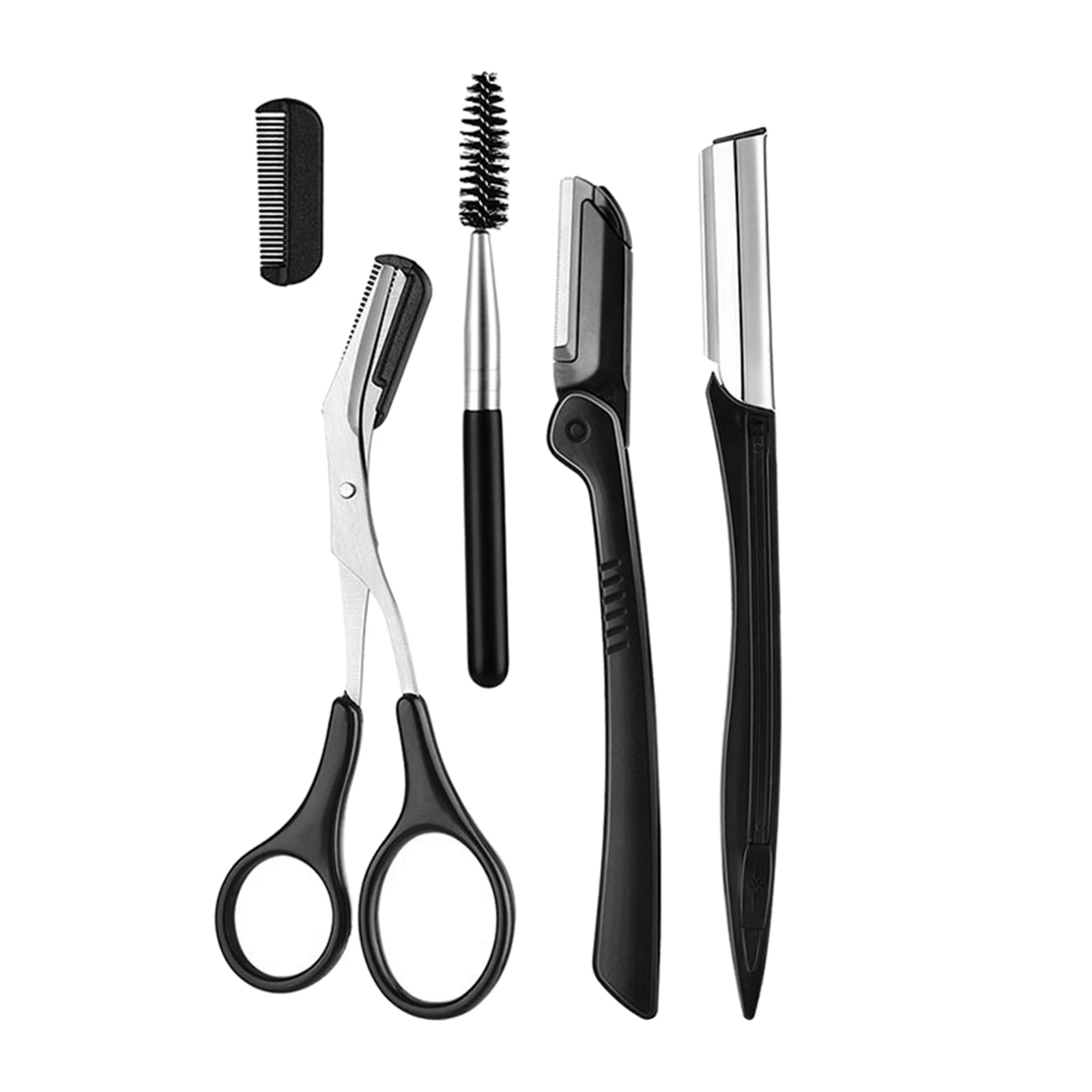 Eyebrow Kit 11 in1 Pro Eyebrow Grooming Kit with Eyebrow Scissors Eyebrow Razor Trimmer Brush and Comb for Women Eyebrow Trimmer