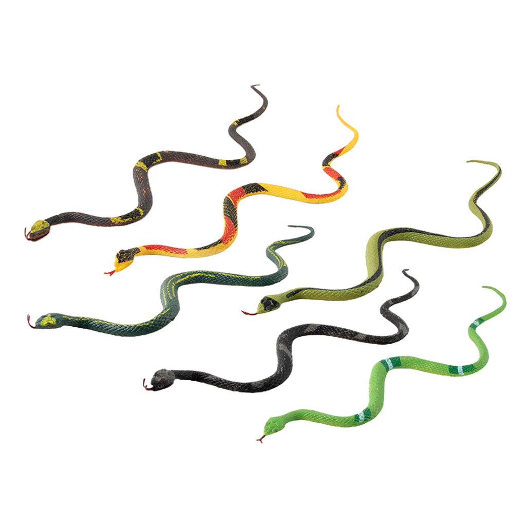 Wild Plastic Snake Model Toy for Kids Scary Creepy Prank Animals Figurine Action Figure Gifts Novelty