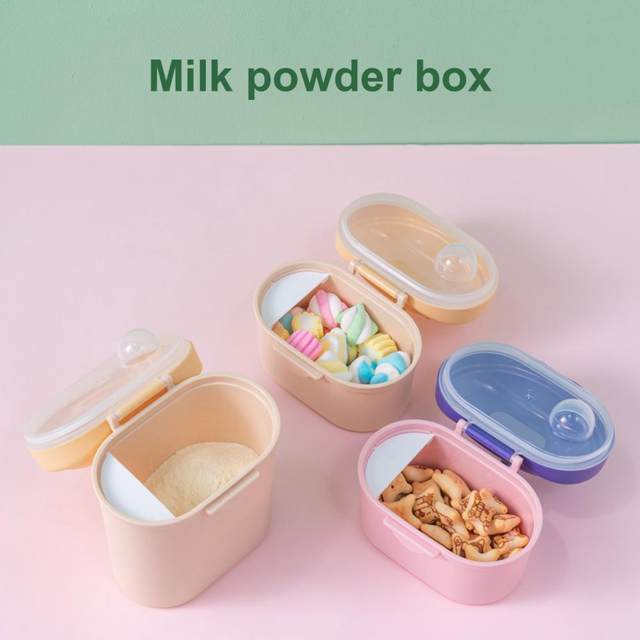 13*8 Small Size Baby Milk Powder Container Box Melkpoeder Container Food  Storage Box Multilayer Infants Feeding Food Storage Box