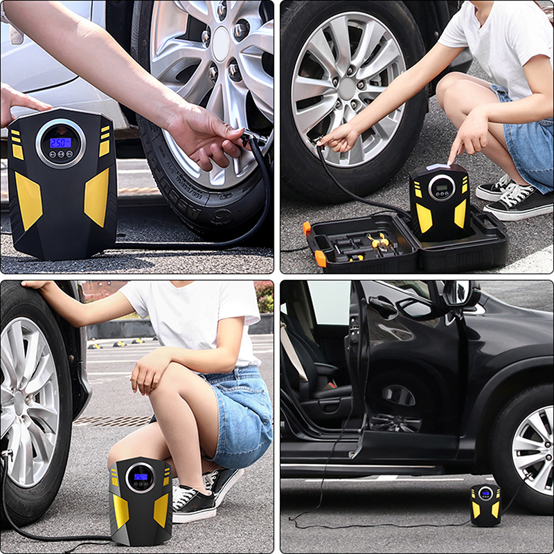 Compresseur Dair Pompe De Gonflage Num Rique Compresseur D Air Portable Pour Pneus De Voiture