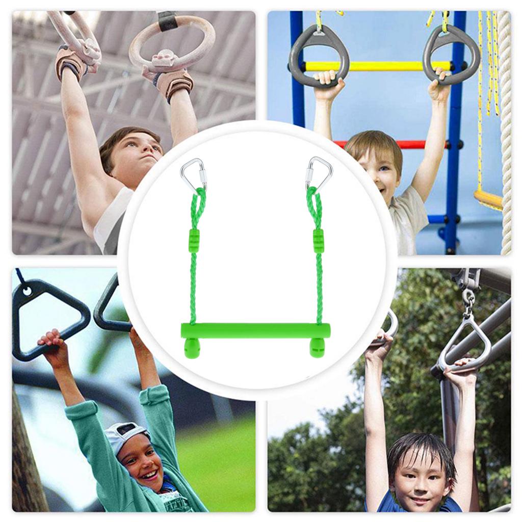 Durable Kid's  Swing Bars Training Fitness Fun Accs Backyard Age 6+