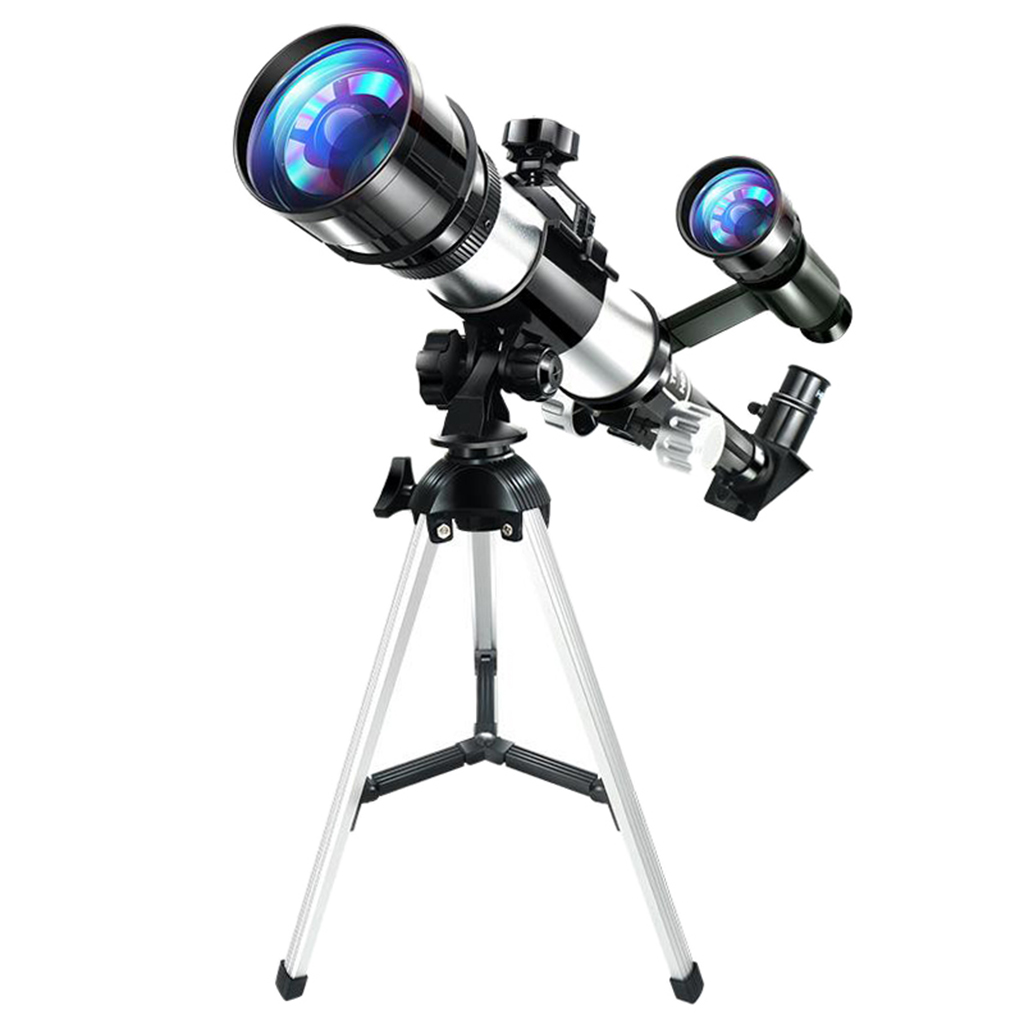 70mm Aperture Astronomical Reflector Telescope Kit and Tripod Moon filter, Durable Waterproof