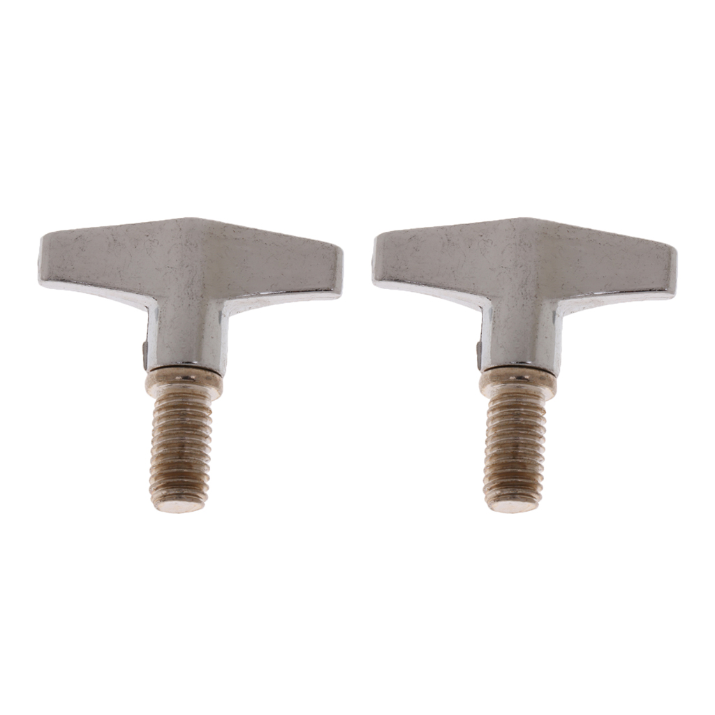 Tooyful 2Pcs Drum Cymbal Thread Wing Nuts Hand Knob Screw Replacement for Drummer