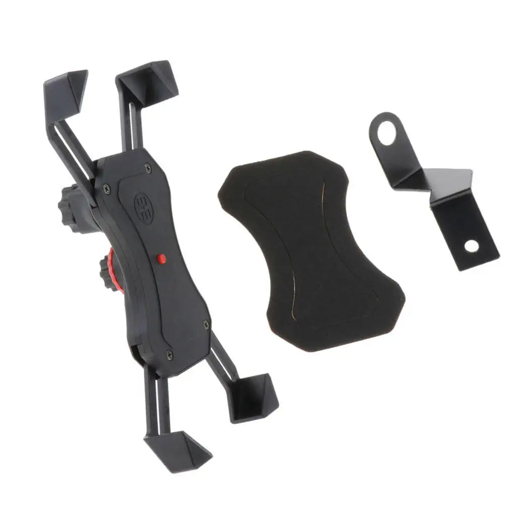 Motorbike Mobile Phone GPS Handlebar Bracket Mount Charging Holder Grip