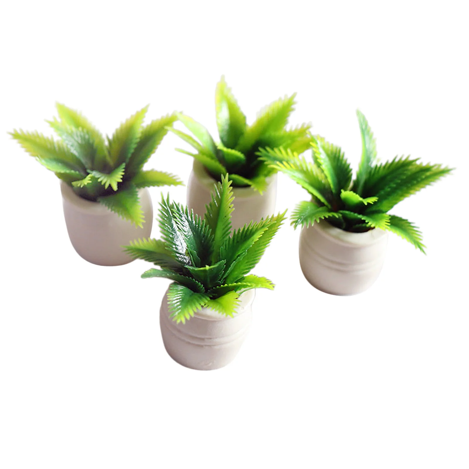 1:12 Dollhouse Miniatures in Pot Tree Plants Sago Cycas Model Ornament