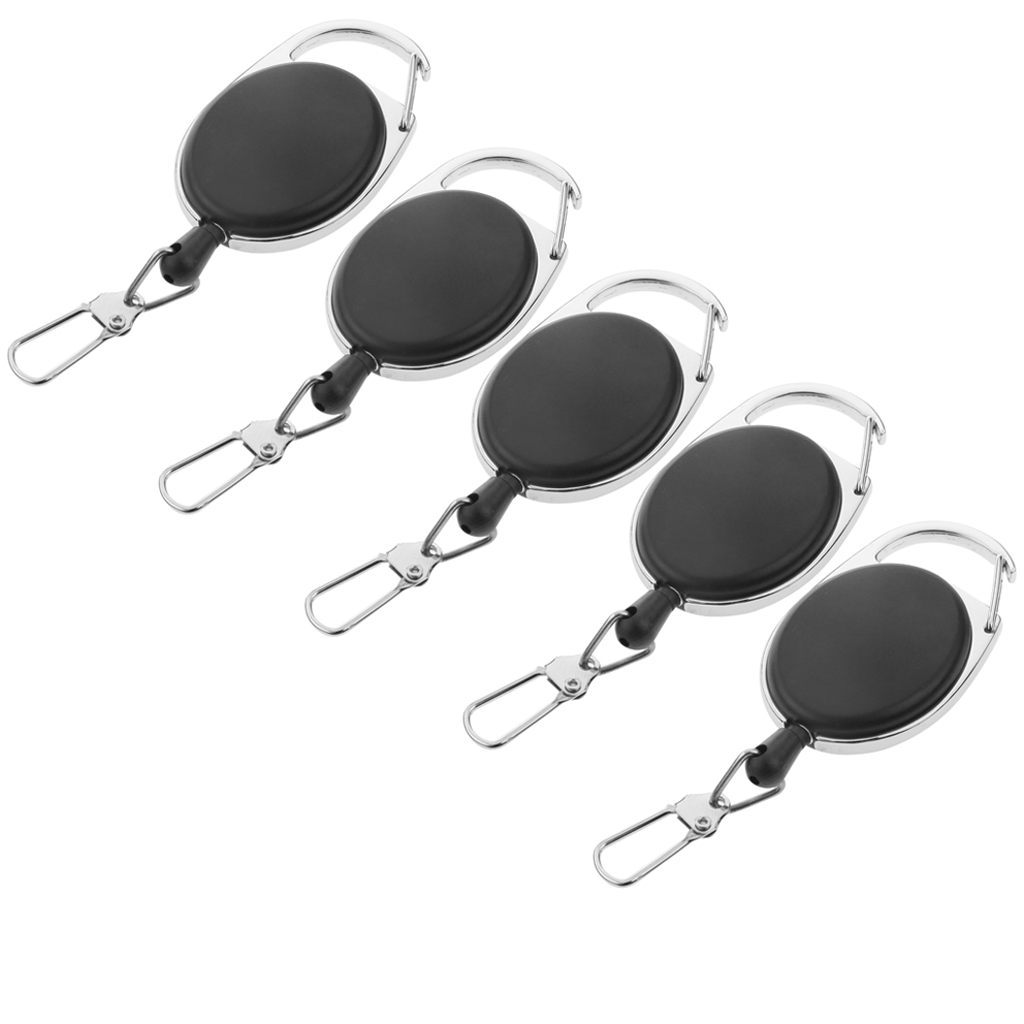 5pcs Retractable And Extendable Keychain, Multifunctional Snap Key Holder 5pcs Retractable And Extendable Keychain, Multifunctional Snap Key Holder