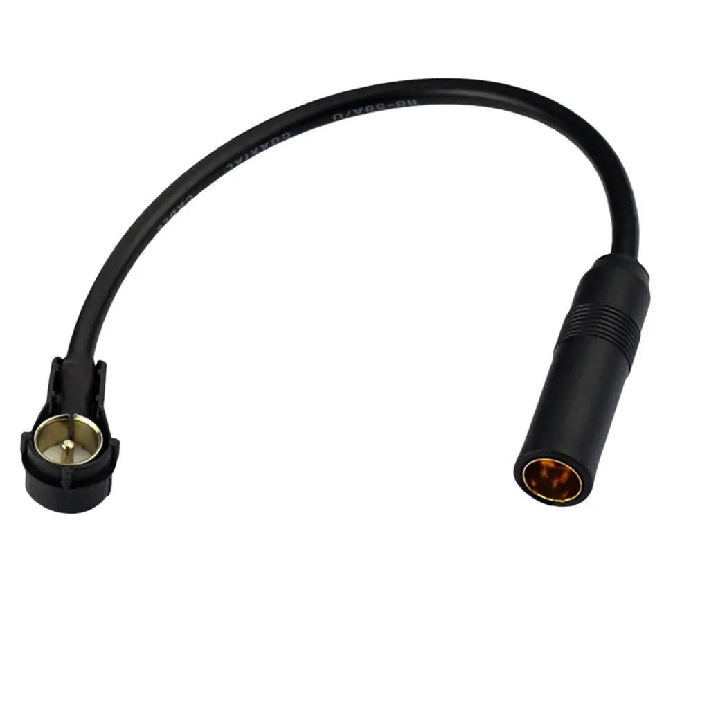Car Radio Aerial Antenna Coax 20cm Adapter Lead DIN 41585 Socket to ISO Plug 