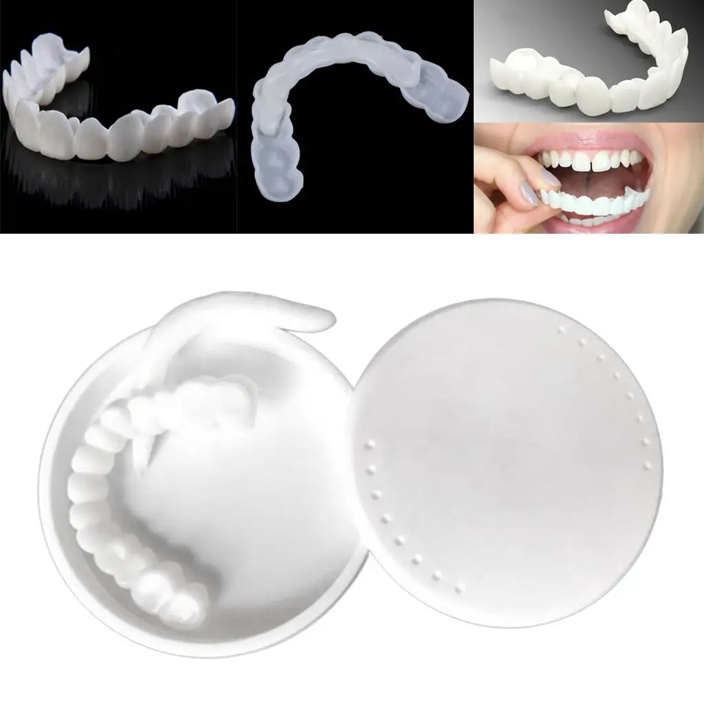 New    Upper and Lower False Teeth Cover Perfect Smiling Veneers Comfort Denture Braces Teeth Whitening