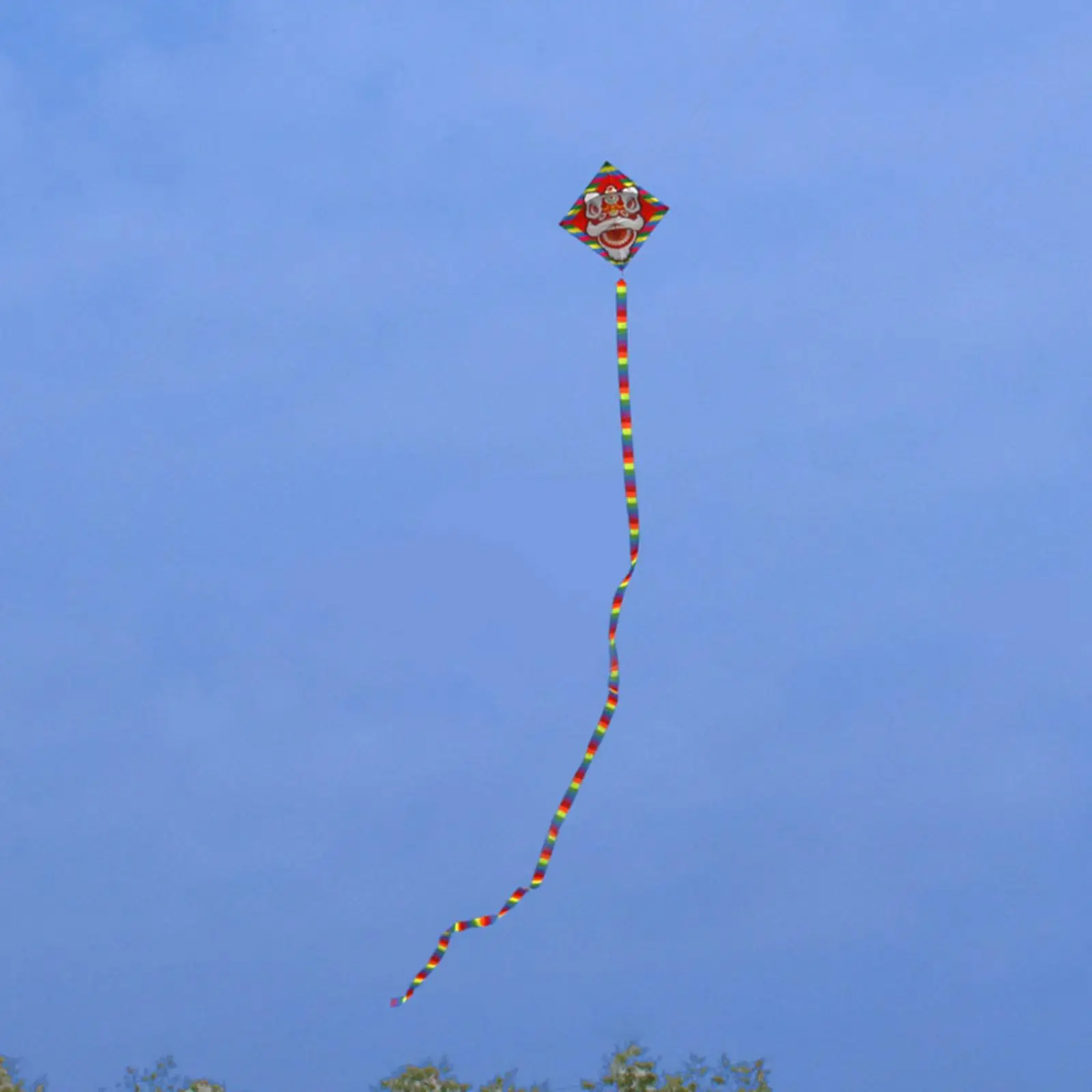Chinese Lion Kite, Easy-to-Fly Flying Kite for Adults and Children, The Best Choice for Beach Outdoor Activities