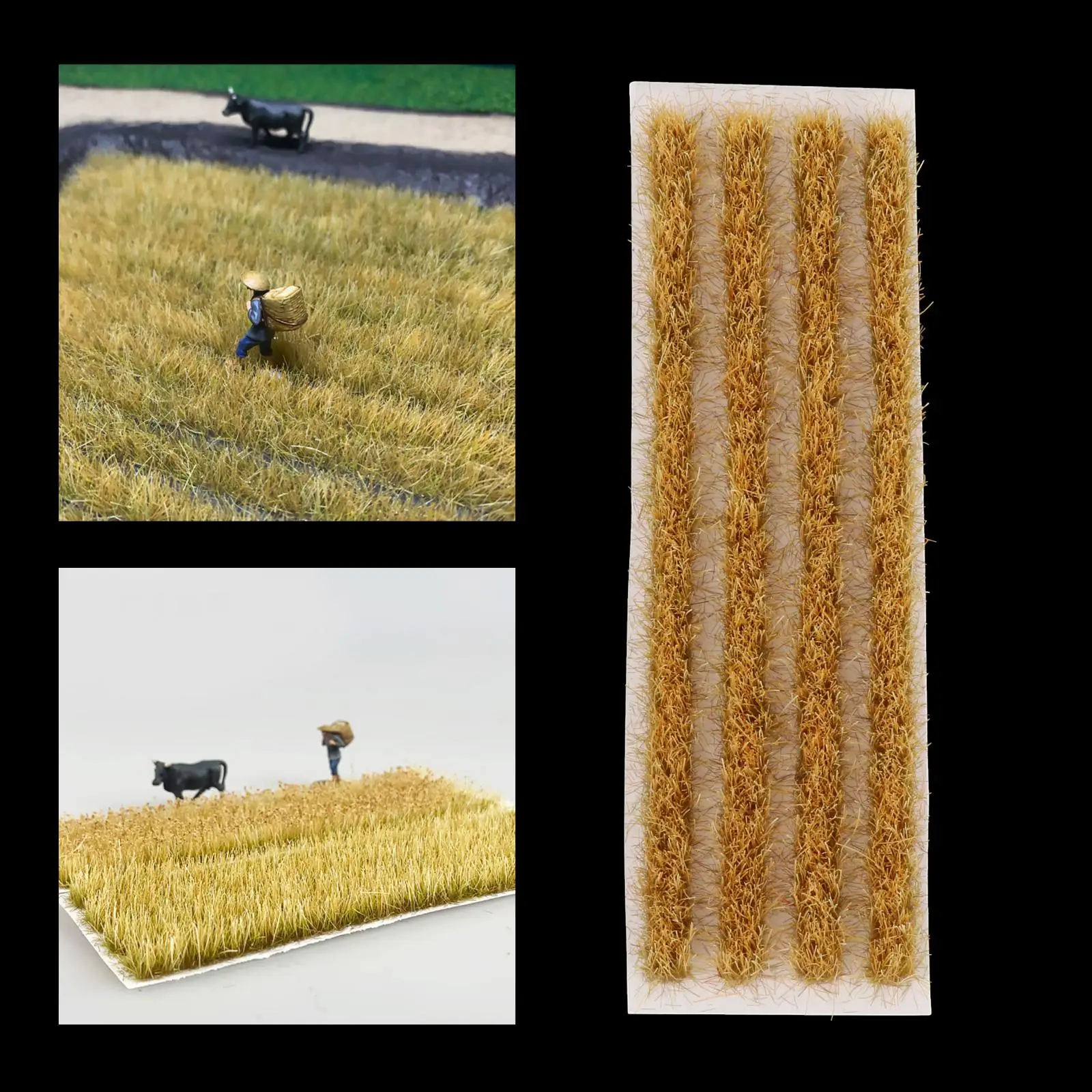 1:72-87 DIY Miniature Wheat Field Model Kit For Railway Artificial Terrain Static Landscape Railroad Scenery Accessory