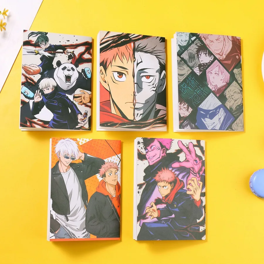 Cuadernos de Anime de Jujutsu Kaisen, Gojo Satoru Yuji Itadori, Agenda papel, planificador, cuaderno de bocetos, juguetes de 1 ud.|Figuras de acción| -
