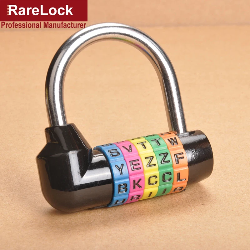 Combination Lock 5 English Letter Password Lock Padlock Lock Jewelry Box Padlock