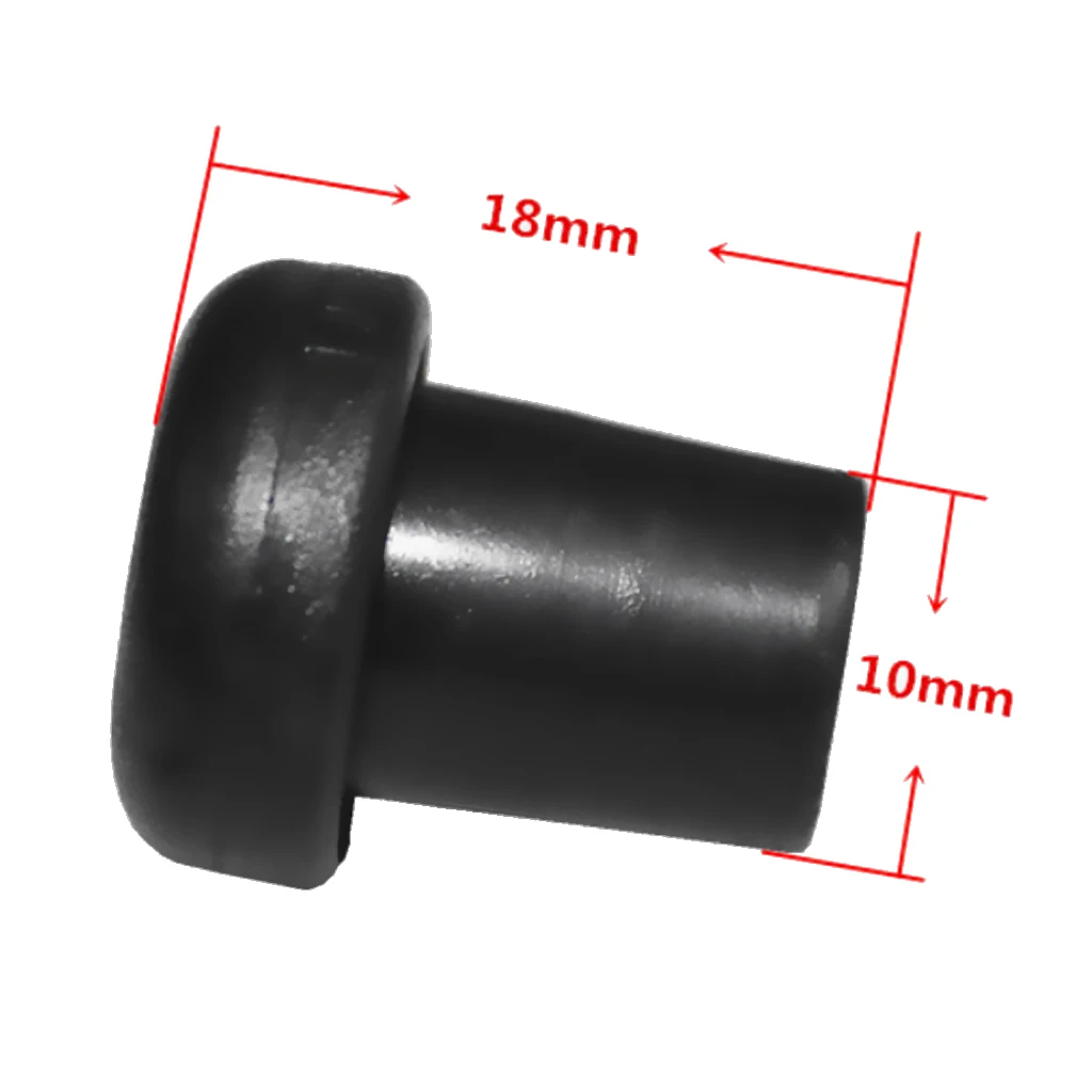 10 Pieces Durable Plastic Tube Plugs Pipe Stopper For Table Football Foosball Table Rod, Use for 12.7mm Diameter Rod