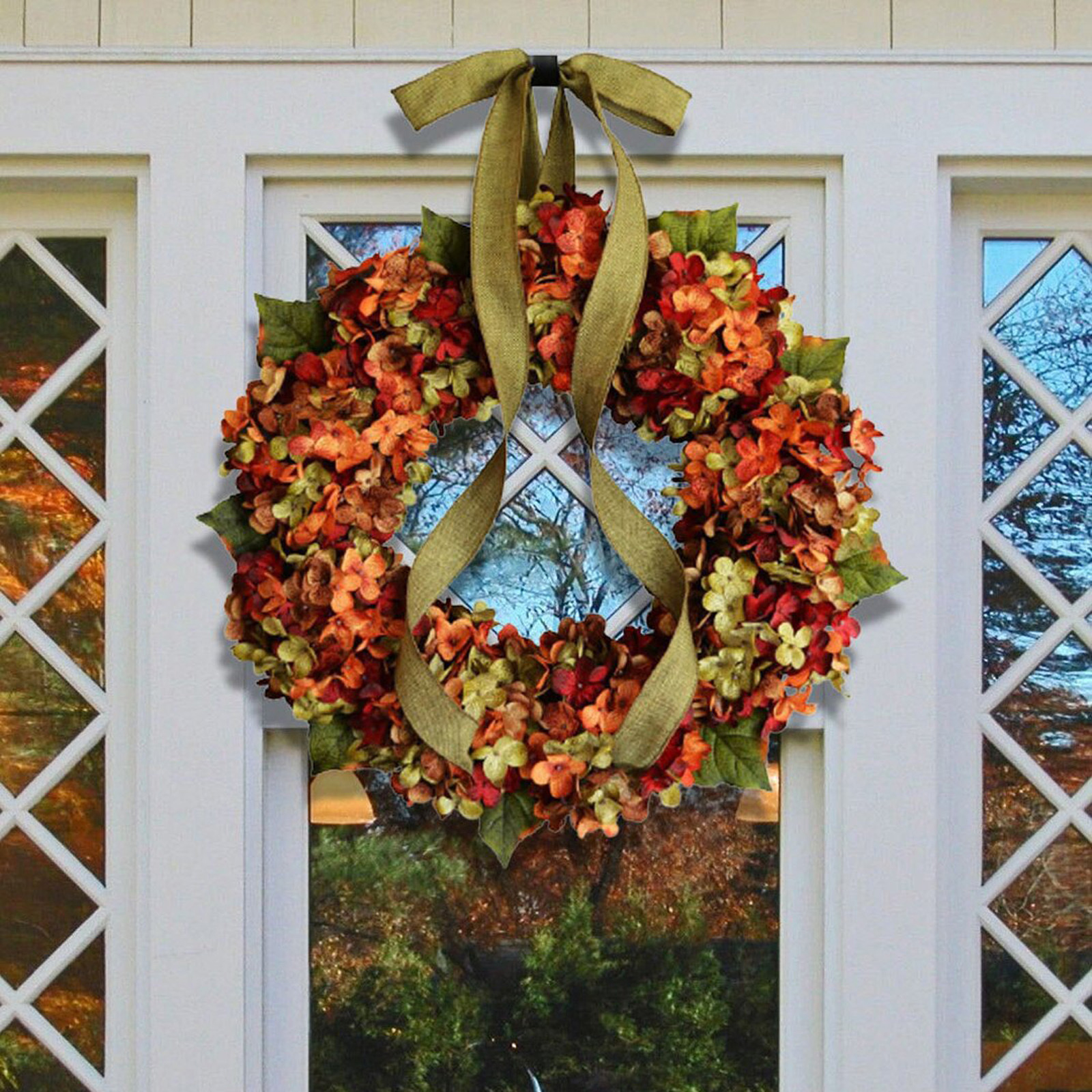 Christmas door wreath rust фото 39