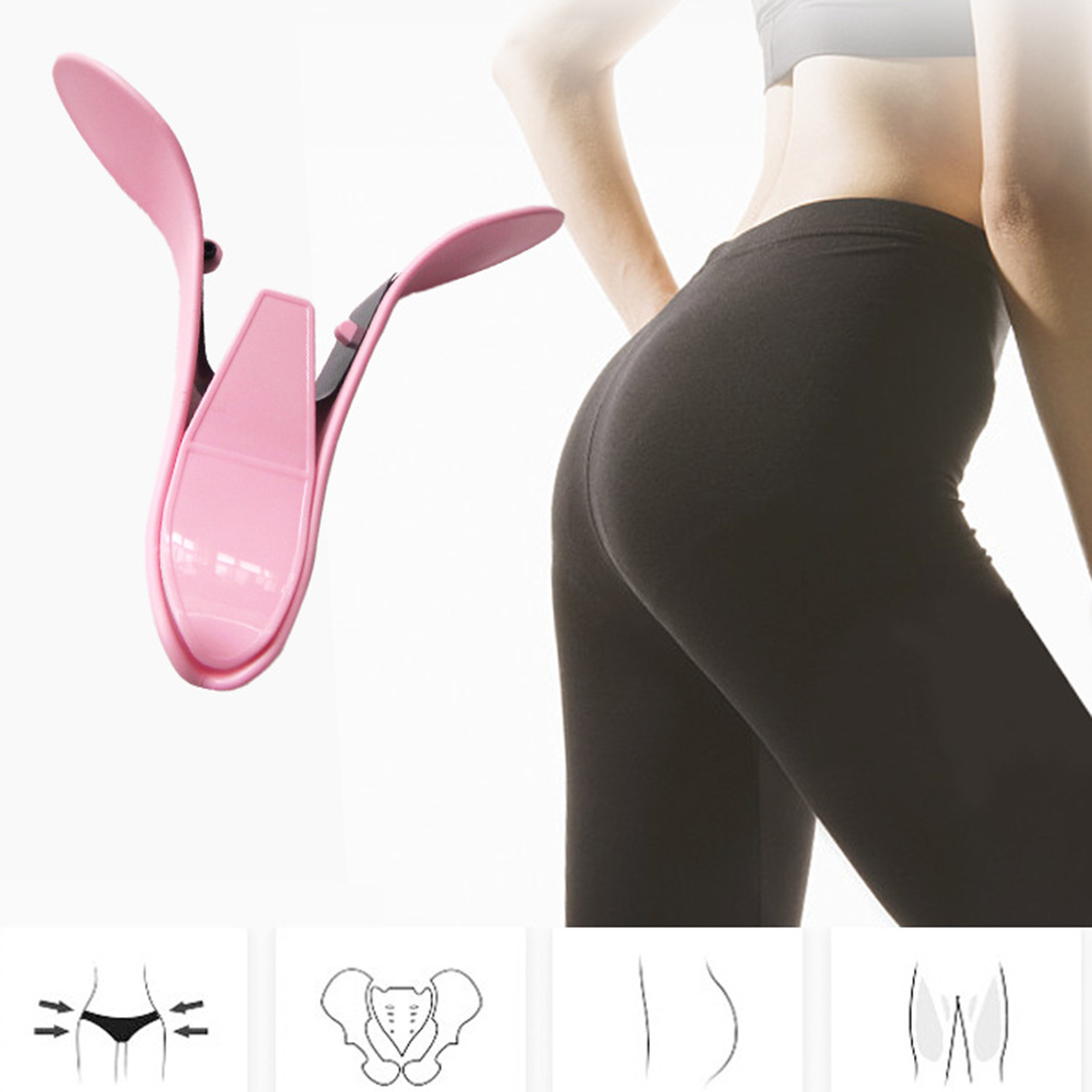 Adjustable Butt Clip Hip Trainer Clip Muscle Building Buttock Exerciser