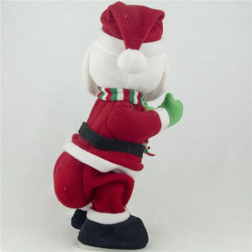 STUFFED BOINGERS SANTA CLAUS PLUSH DROPPED ON THE FLOOR IT SINGS A SONG 18" 