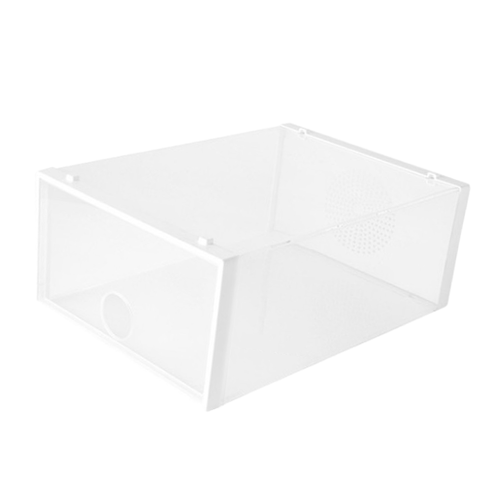 Home Dorm Closet Entryway Shoe Storage Box Clear Shoes Holder Socks Organizer