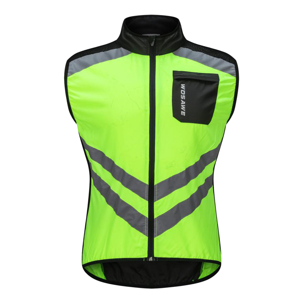 Safety Running Cycling Racing Bike Riding Road Biking Vest Windproof Waterproof Reflective for Long /Short /Night Riding M-XXXL