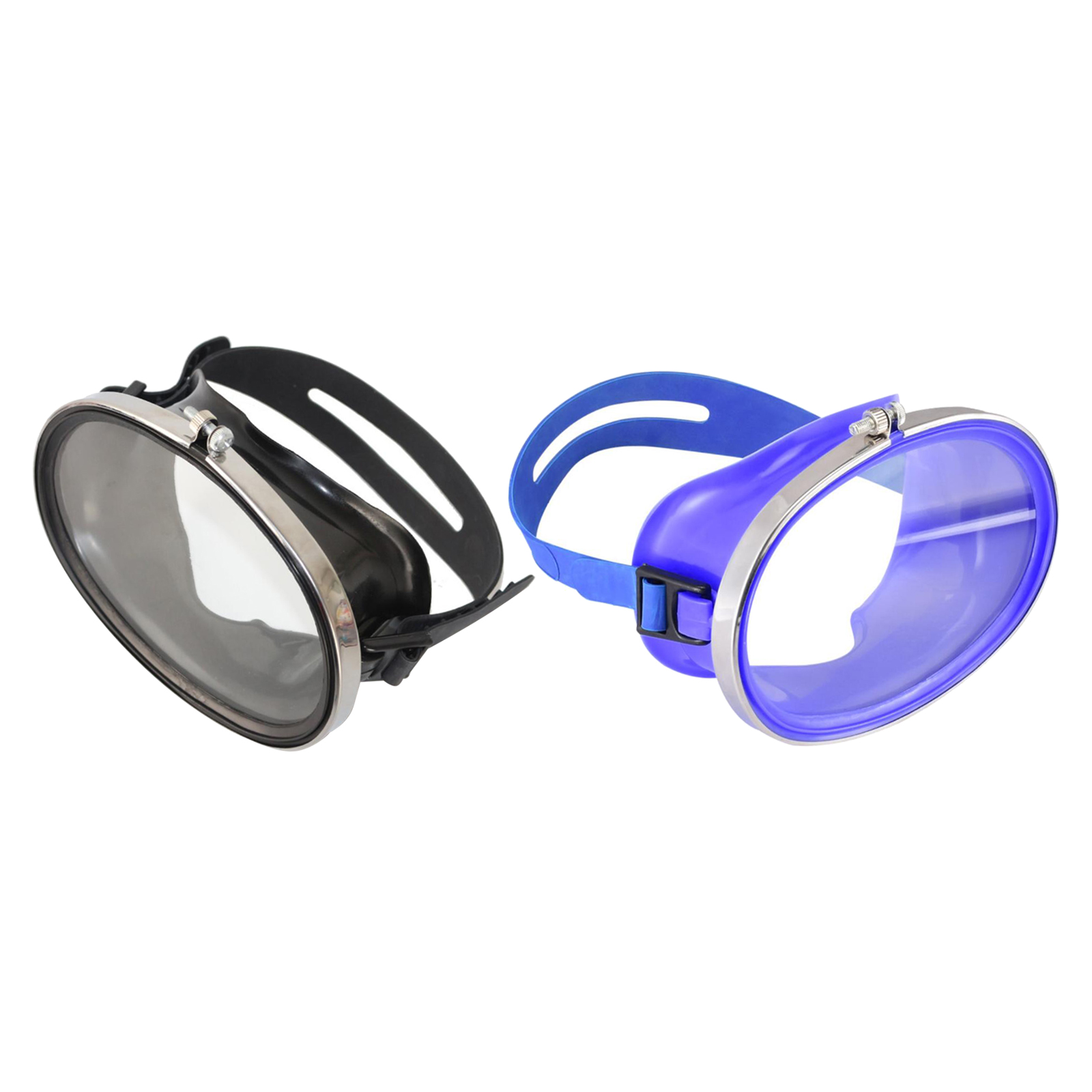 Classic Oval Diving Mask Scuba Diving & Spearfishing Anti-Fog Single Lens Goggles Glasses with Silicone Strap for Adult