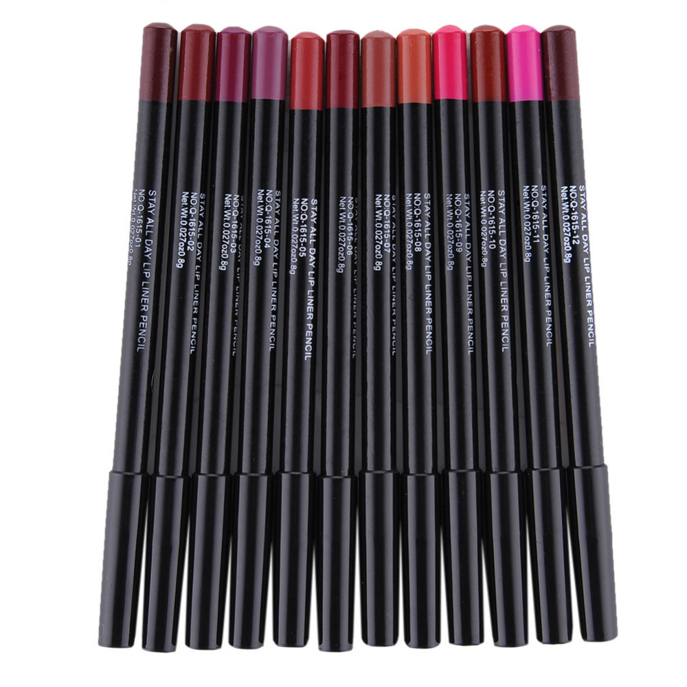 Best of 12pcs / set Professional Matte Lip Liner Pencil Set Waterproof Long Lasting Smooth Natural Lipliner Pen Makeup Cosmetic Tools Kit Reviews & Tips