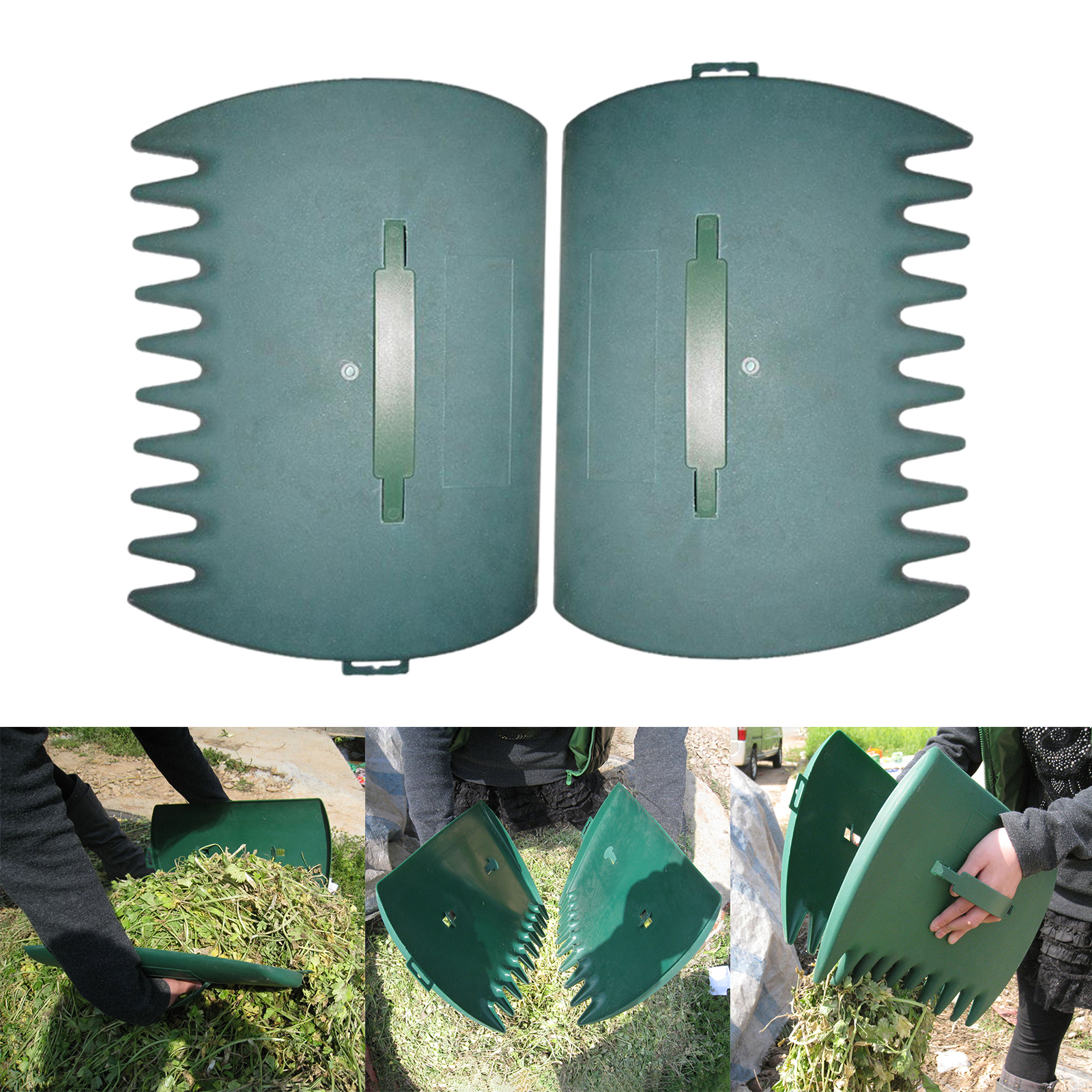 Lightweight Leaf scoops, Hand Rakes, Grabber Tool Claws Portable 1 Pair for Garden Cleaning Lawn Debris Grass Clippings Yard