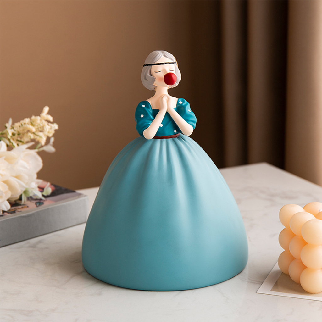 Money Box Money Saving Bubble Girl Piggy Bank Sculpture Statue Home Ornament