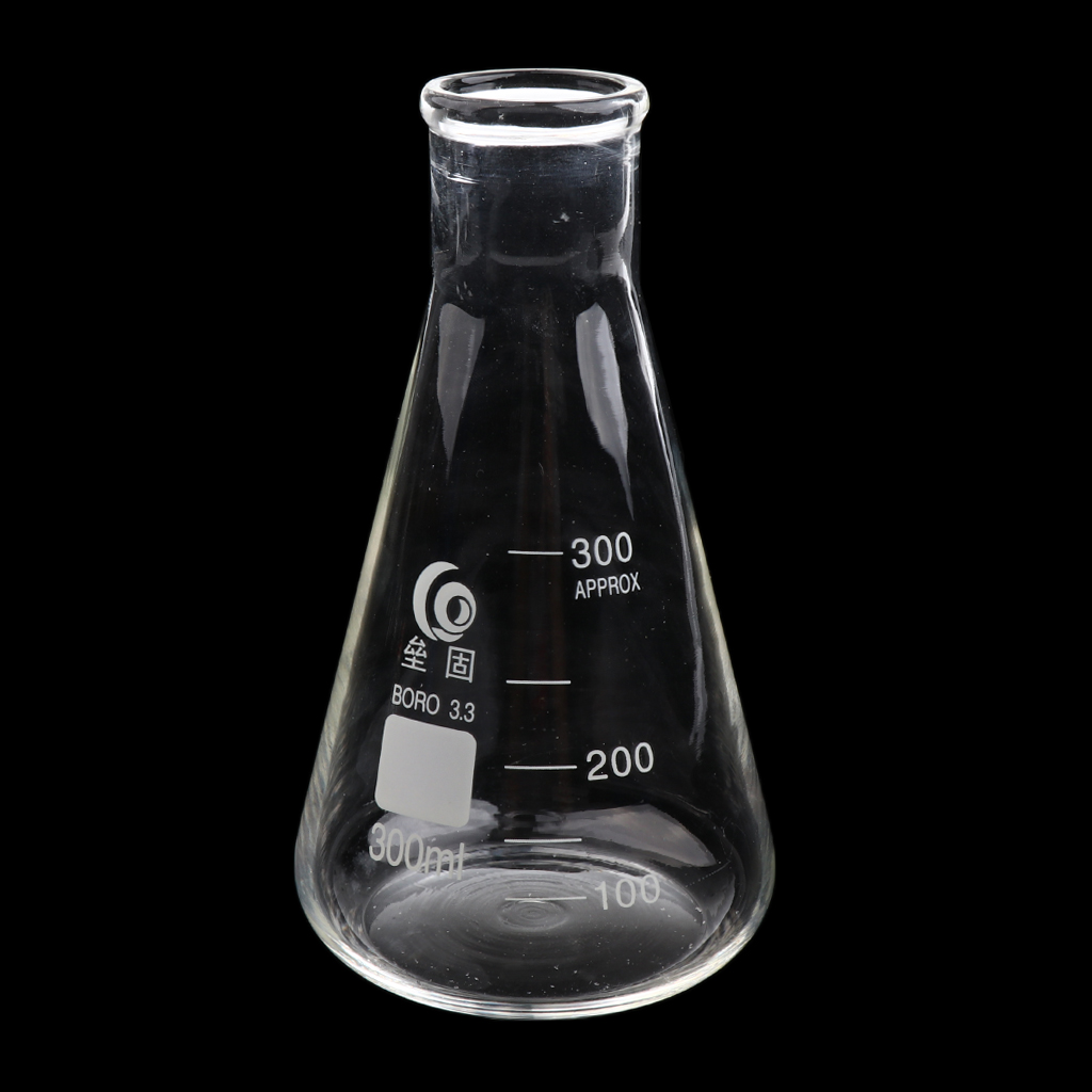 Borosilicate Glass Conical Erlenmeyer Flasks with Narrow Necks 300ml/500ml/1L/2L