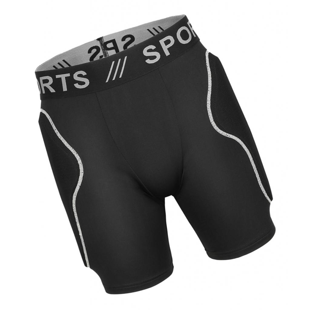 Skating Protection Hip Paded Short Pants Protective Gear Guard Black