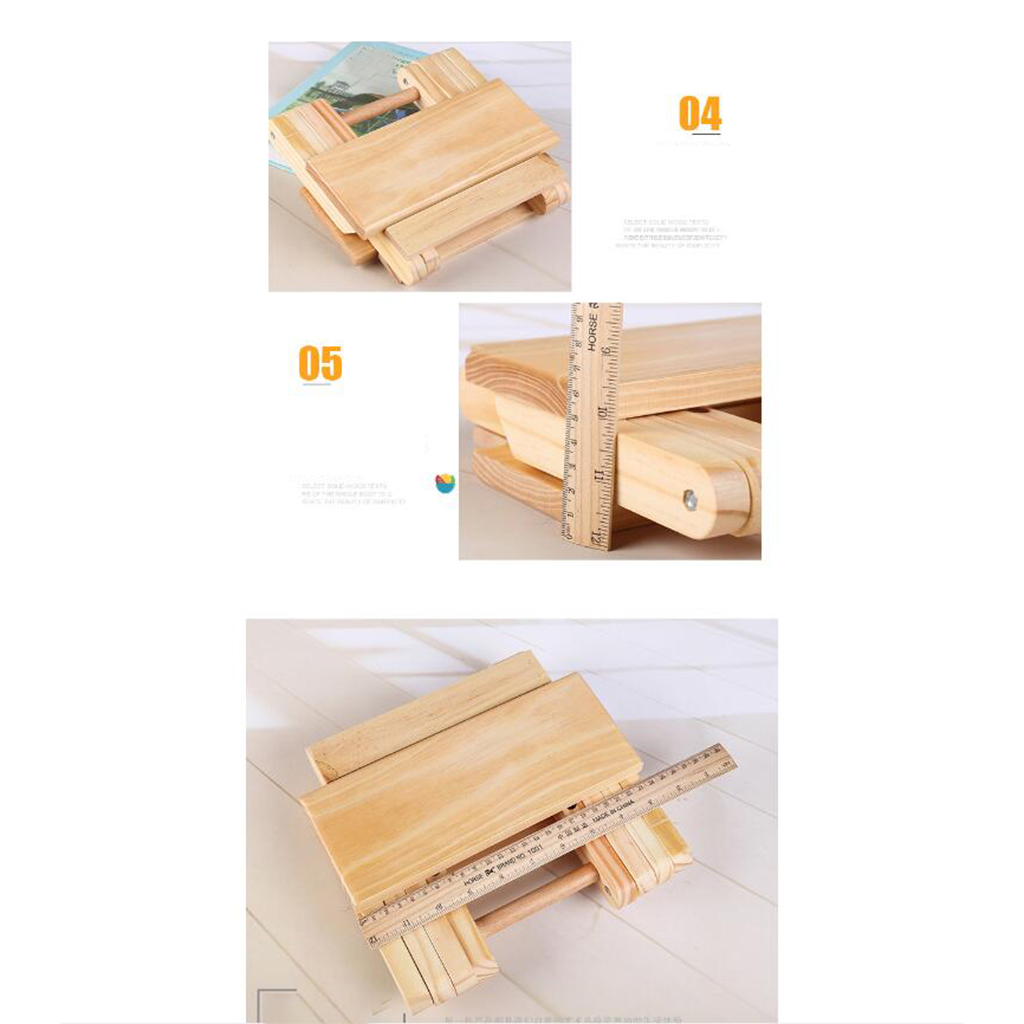 Foldable Wooden Step Stool Portable Small Chair Seat for Outdoor Fishing