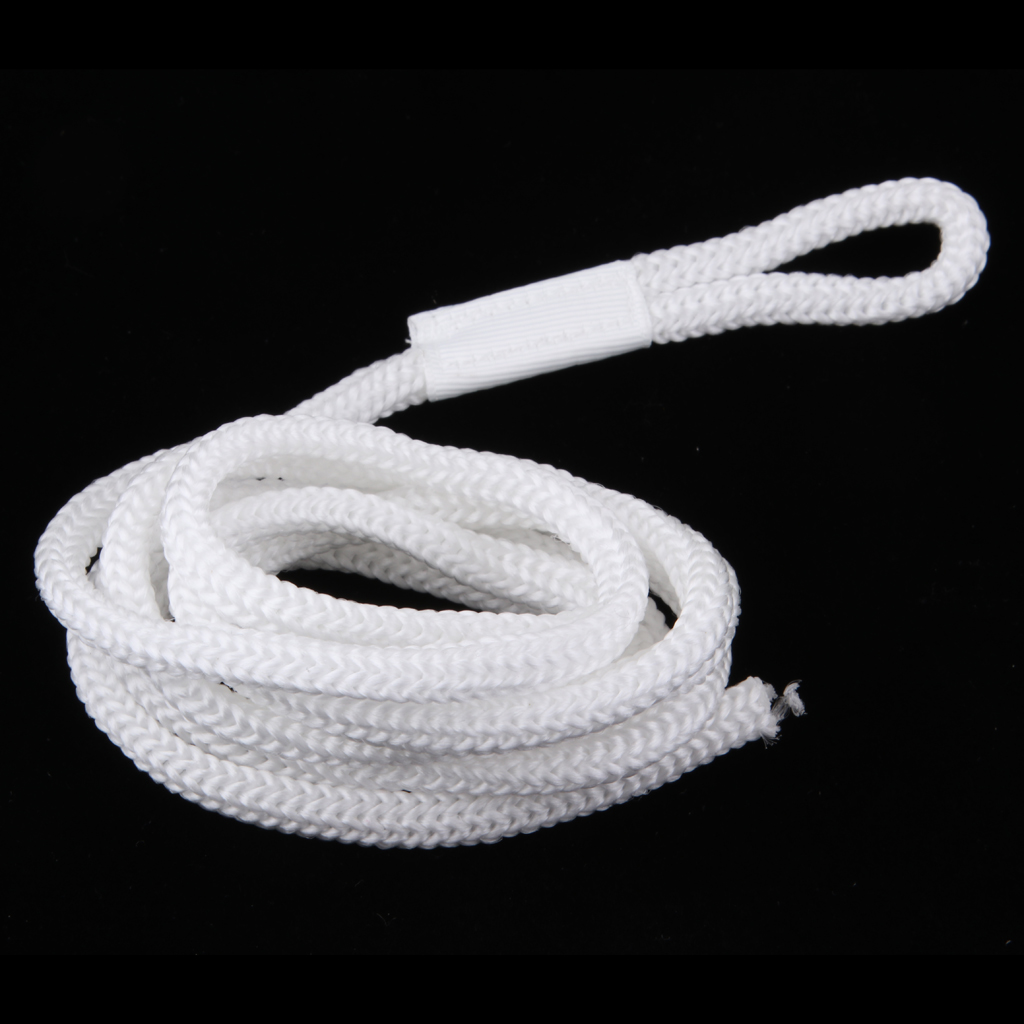 White Double Braid 1/4 INCH X 5 FT Boat BUMPER FENDER LINES Marine Docking Rope  Strength and Flexibility