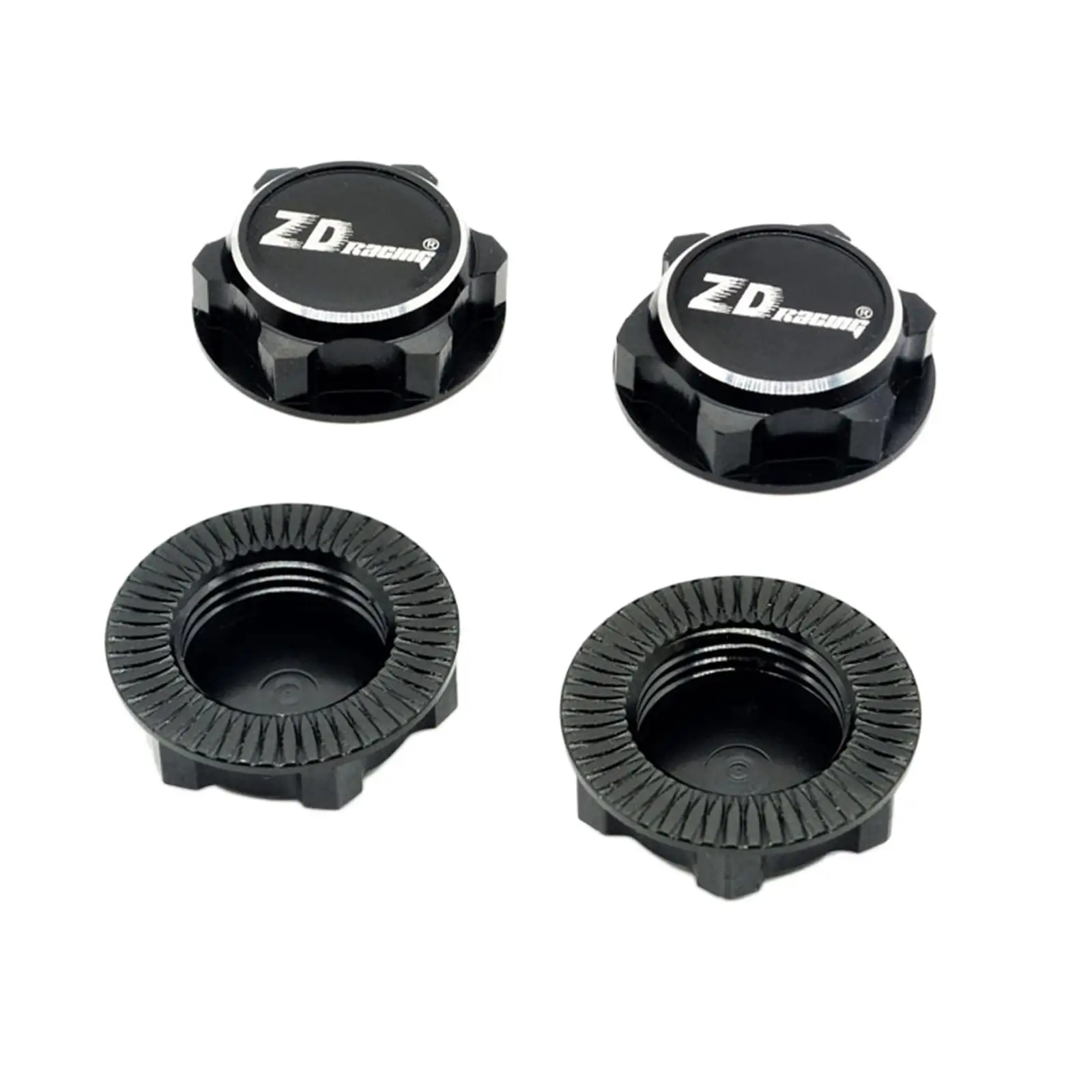 4x17mm Hex Wheel Nuts Set, Dustproof Mount , for 1/8 Scale RC Car Off-Road Car Climbing Car Replacement