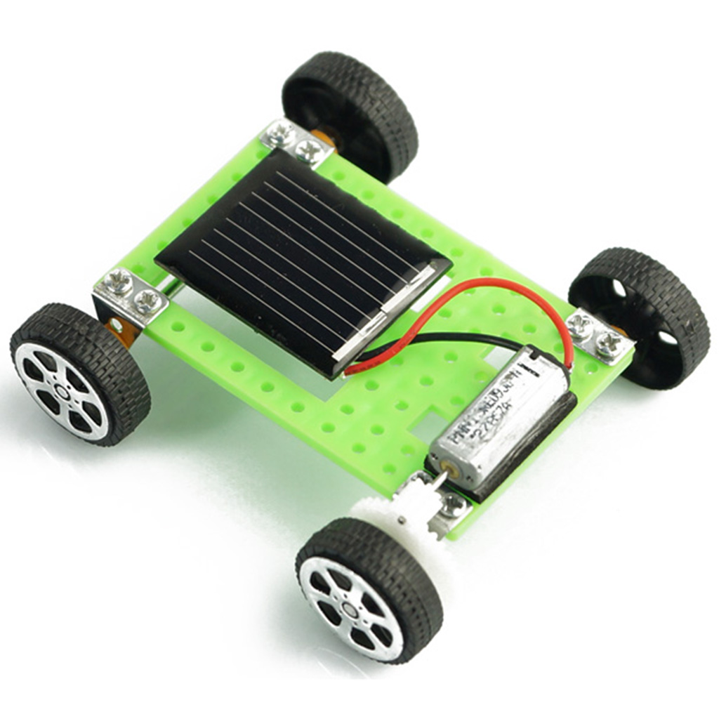 Science Toy DIY Assembled Car Model Solar Energy Educational Toy