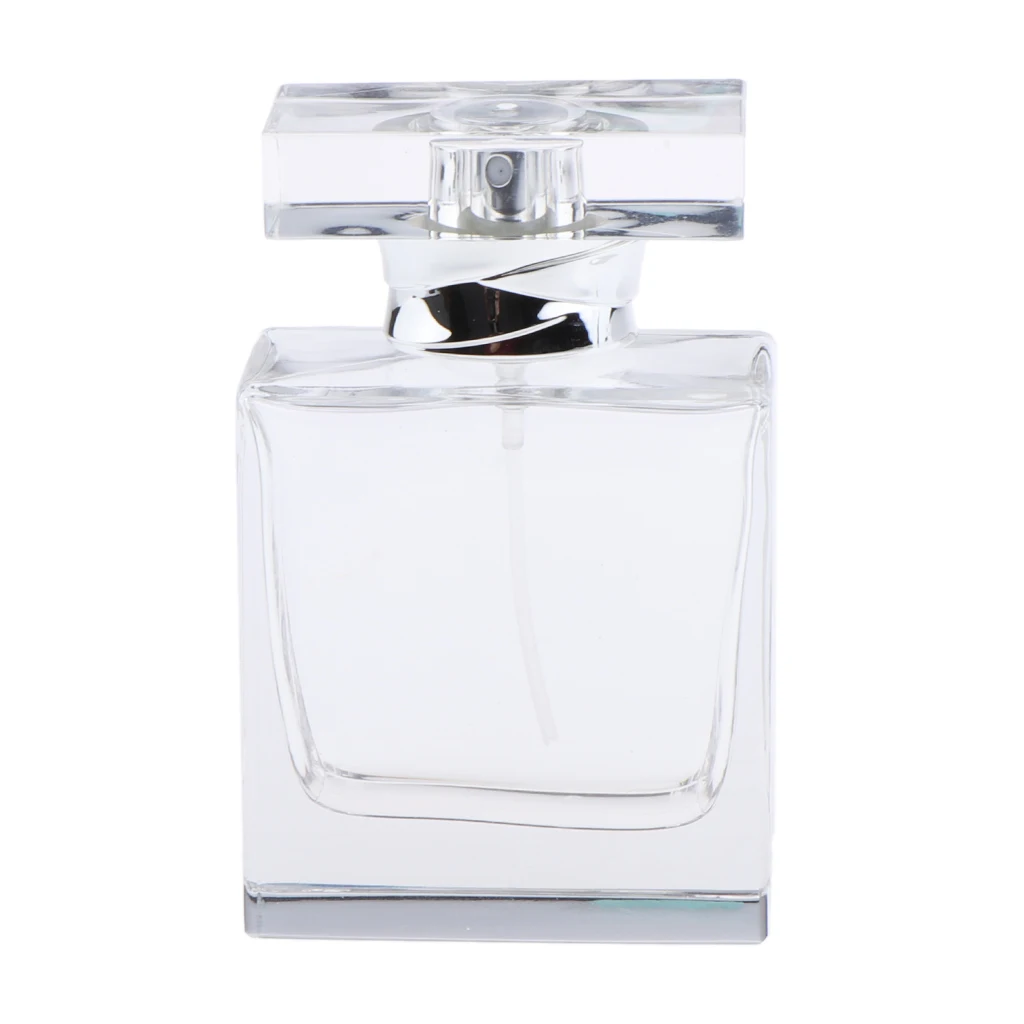Clear Vintage Empty Crystal Glass Perfume Bottle Art Lady Gift 50ml/1.7Oz