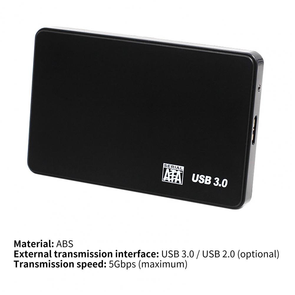 Boîtier Externe Pour Disque Dur 2.5" USB 2.0 - Compatible HDD/SSD, Plug & Play, Refroidissement Aluminium