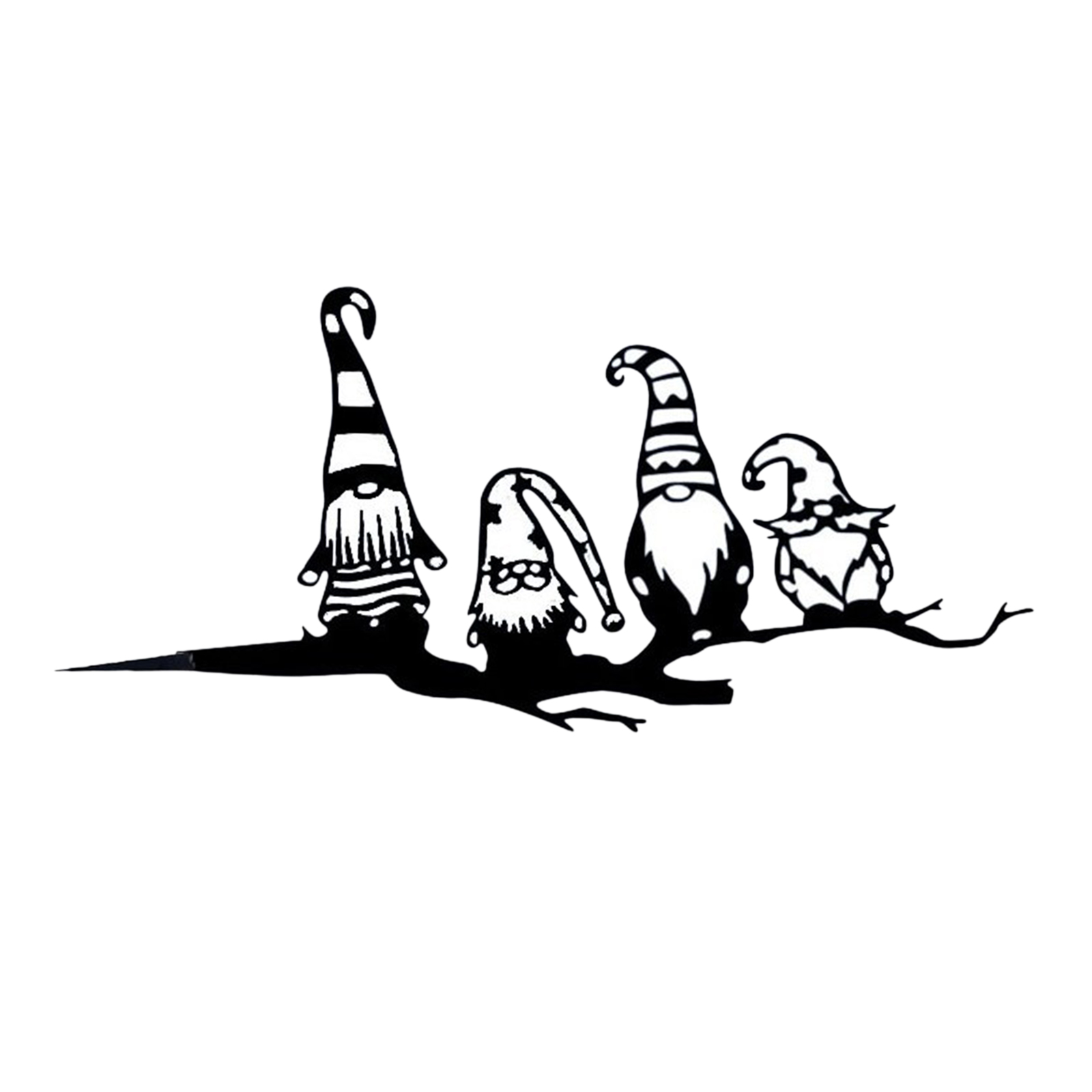 Metal Naughty Faceless Gnome Dwarfs Garden Silhouette Tree Fairy Decor House Garage Cupola Barn Yard  Cut