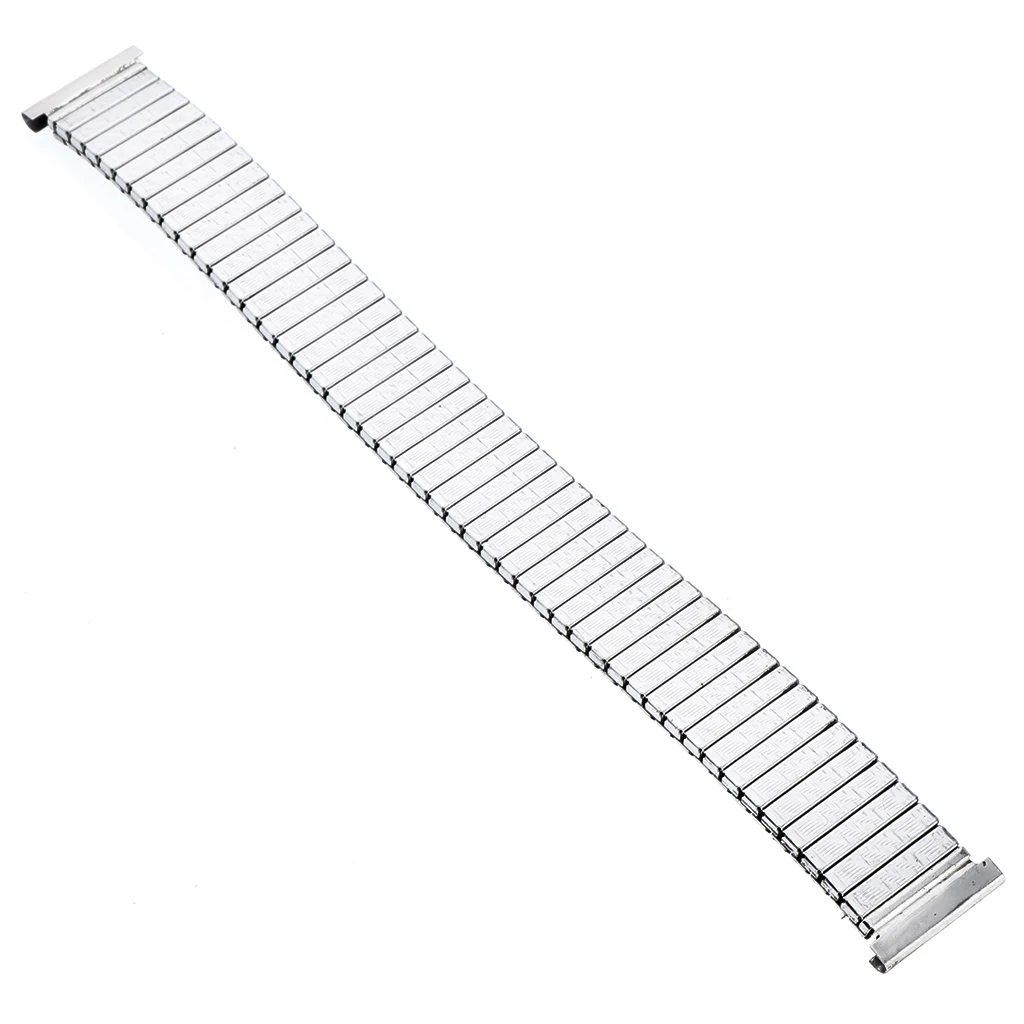 Stainlese Steel Elastic Replacement Wristband Expansion Strap for 12mm-20mm