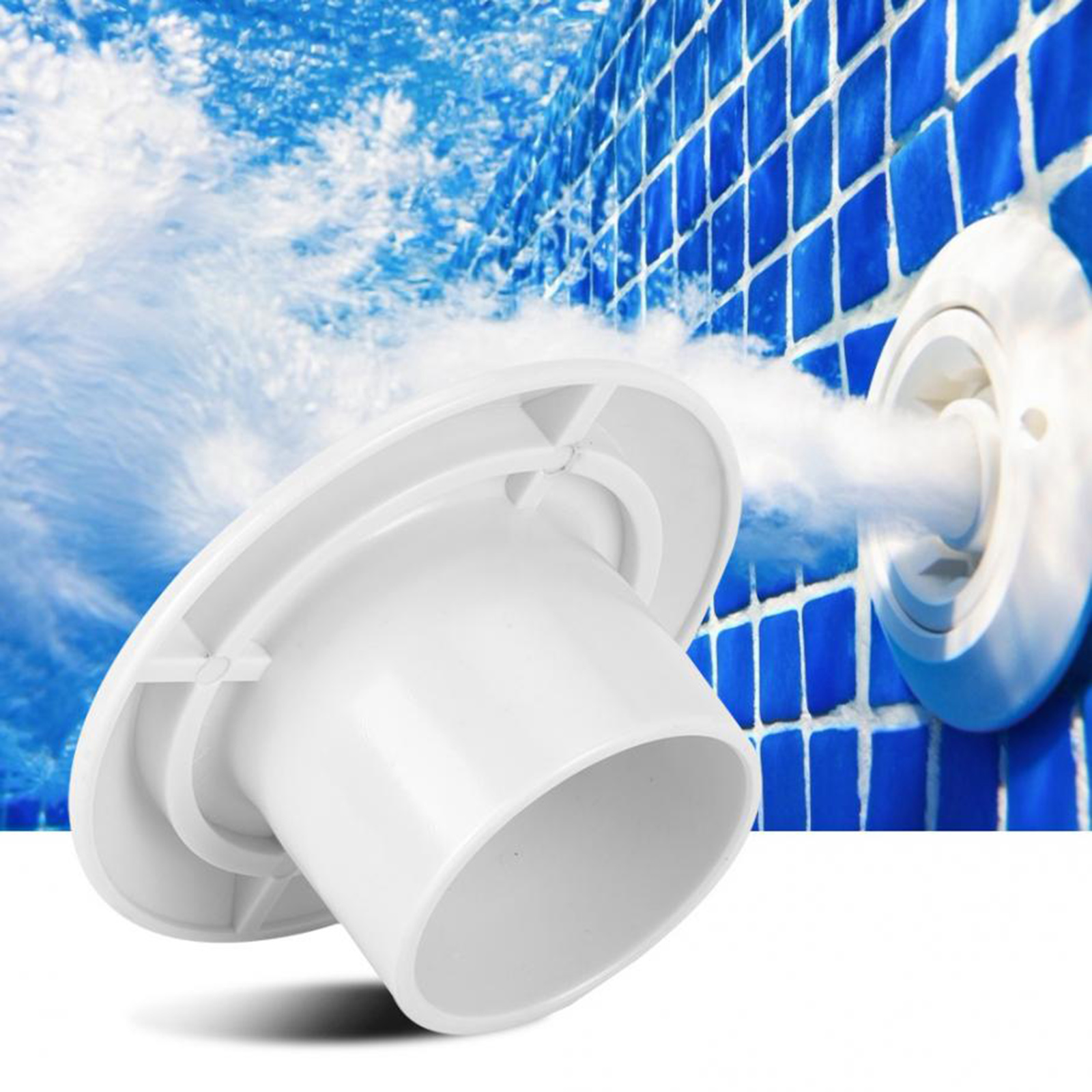 Swimming Pool Nozzle, 2in 360 Degree Rotatable SPA Accessories, Pool Jet Nozzle, Massage Pools Swimming Pools