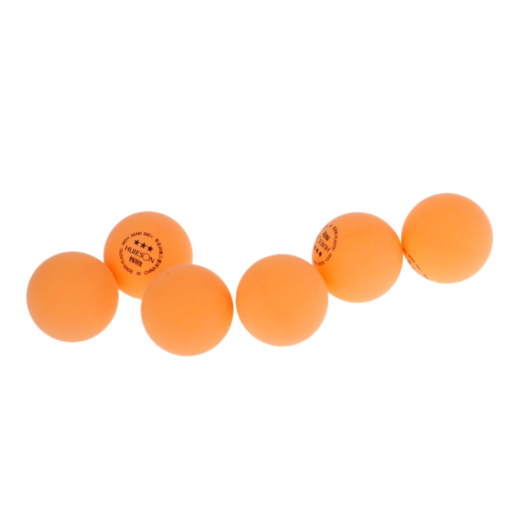 6Pcs Professional 3-Star 40+mm Table Tennis Balls for Advanced / Competition Training Ball