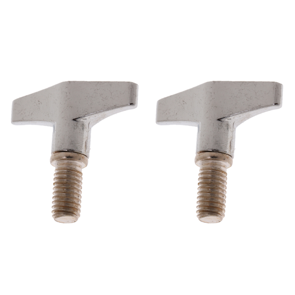 Tooyful 2Pcs Drum Cymbal Thread Wing Nuts Hand Knob Screw Replacement for Drummer