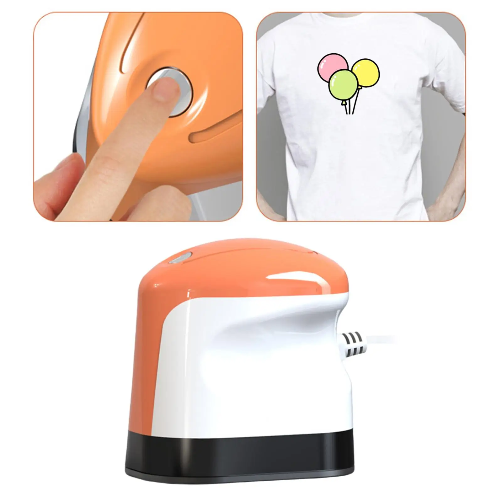 Mini Heat Press M hine Easy to Use DIY Iron-On Transfer Maker for T-Shirt Mugs Bag