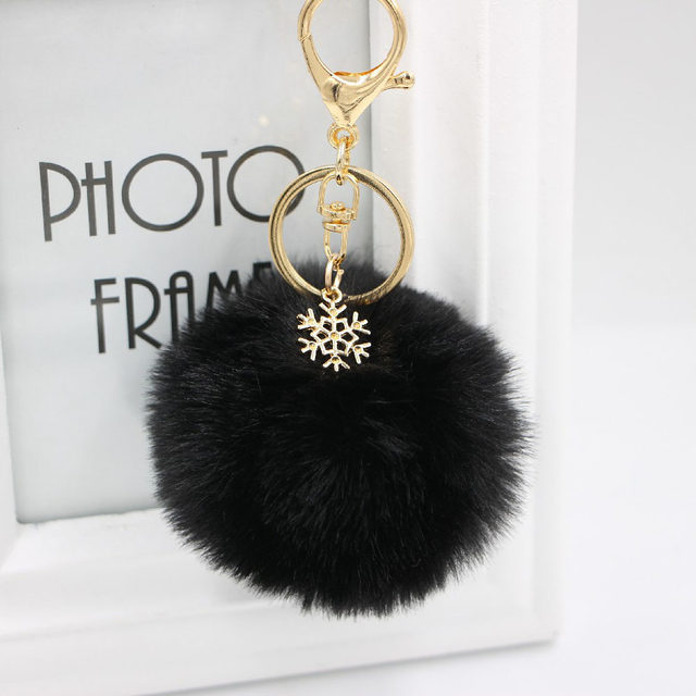 Fuzzy keychain clearance ball