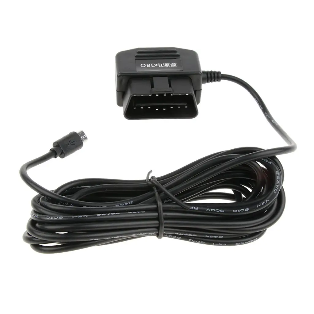 Cheap Car  Cam Hardwire Kits 12V/36V to 5V Recorder Power Adapter  Cable for DVR GPS 3.5 Meters