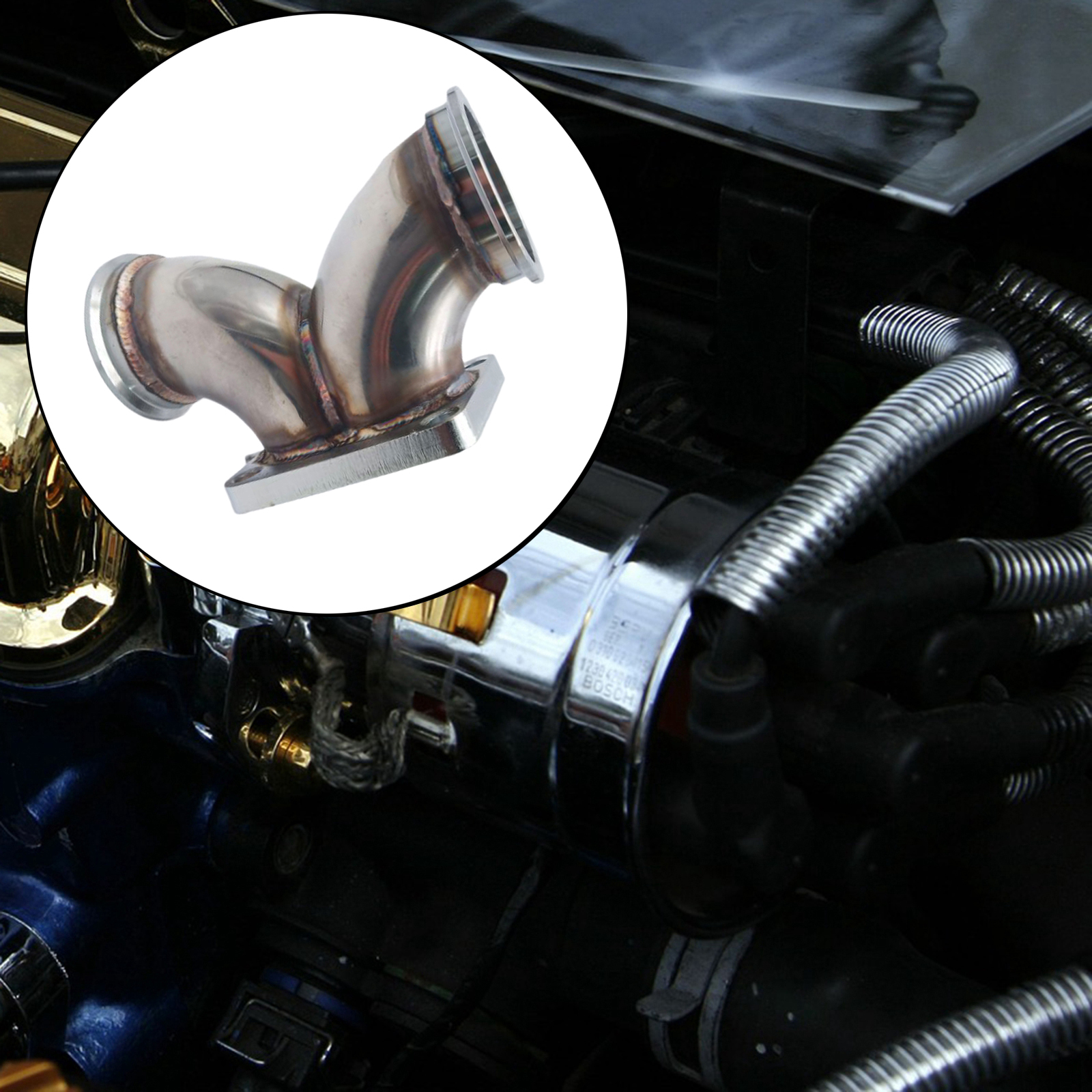 TU-TSF03 Car Turbo T4 Twin Scroll Flange to 3