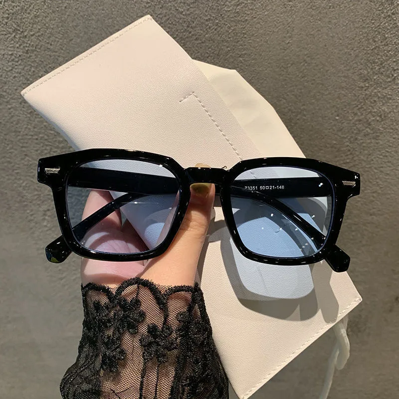 OIMG New Unisex Rectangle Vintage Sunglasses 2022 Fashion Design Retro Sun Glasses Female Lady Eyeglass Cat Eye Casual Goggles round sunglasses