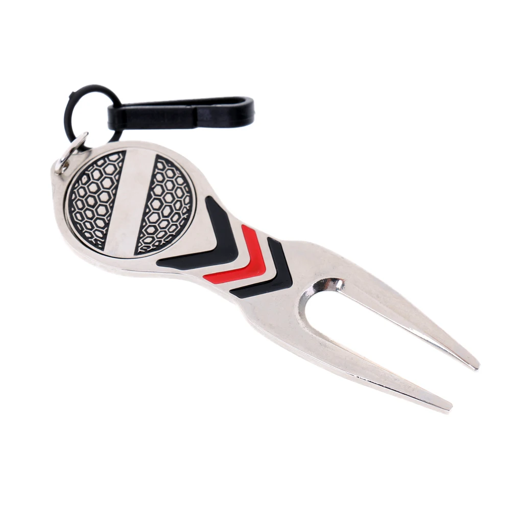 Portable Lightweight Alloy Golf Divot Repair Tool and Magnetic