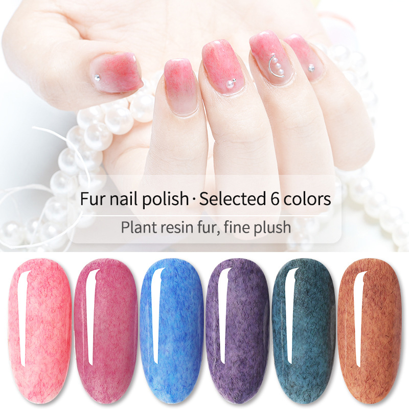 Best of SKVP 8ML Faux Fur Effect Gel Nail Polish Top Base Coat Needed Matte Effect UV Gel Soak Off Nail Polish Nail Art Manicure Gel Reviews & Tips